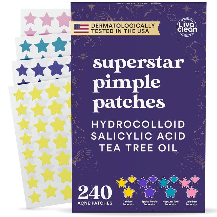 Livaclean Star Pimple Patches - Revamped Zit Stickers for Clear Skin - Don’t Miss the 25% Discount!