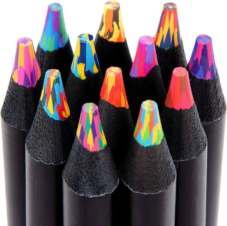 Rainbow Pencils - Perfect Stocking Stuffers for Creative Teens - 22% Off!