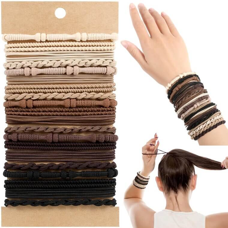 Boho Hair Ties - Cute, No Damage Bands for Any Hair Type