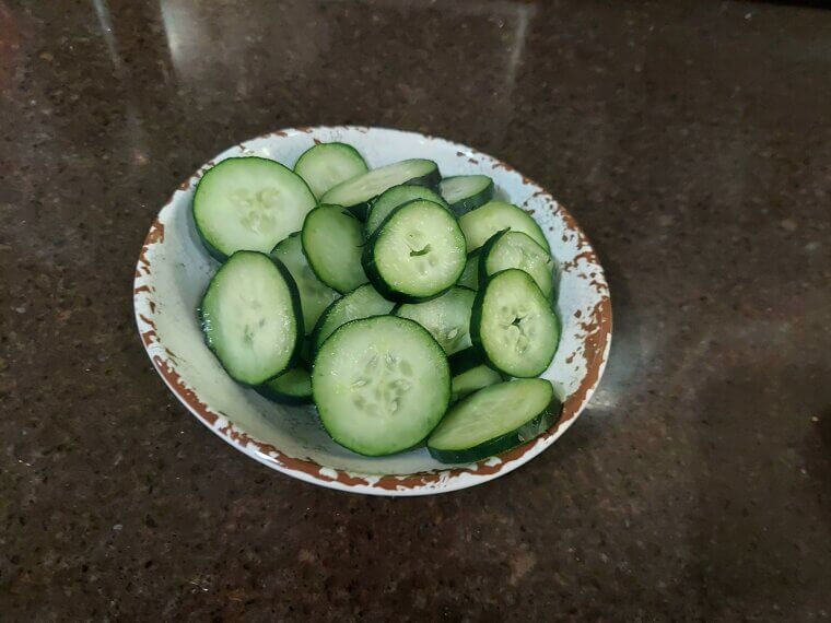 Cucumber Slices for Ant Deterrent
