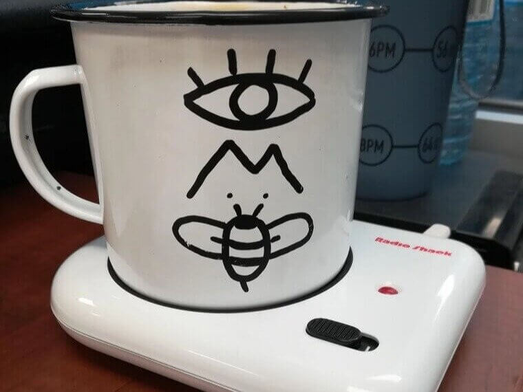 Retro Heated Mug / Cup Warmer