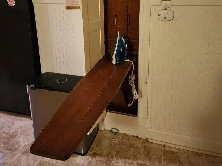 Fold-Down In-Wall Ironing Board