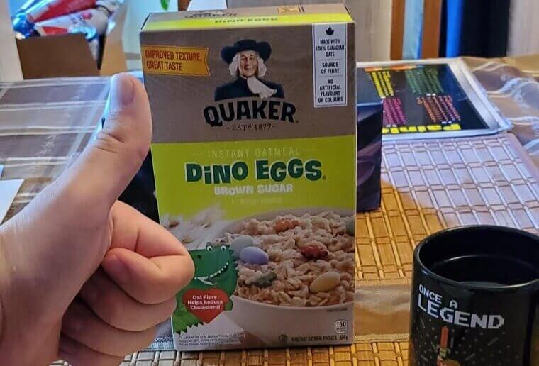 Dinosaur Eggs Oatmeal