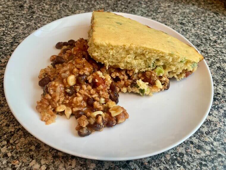 Carnitas Tamale Pie