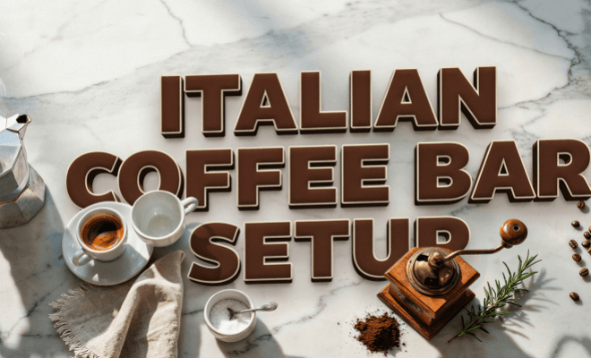 Italian Coffee Bar Setup With a Moka Pot for Real Espresso at Home