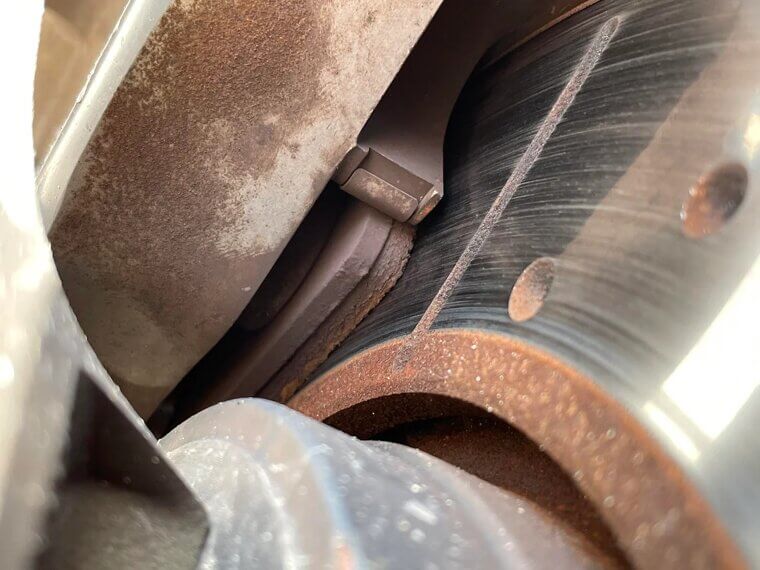 Brake Pads Need Replacement at 50%