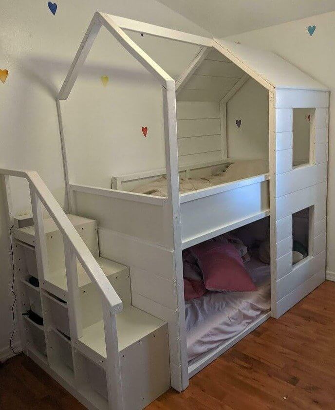 Usate I Mobili IKEA Per Creare Il Letto Perfetto Per I Bambini