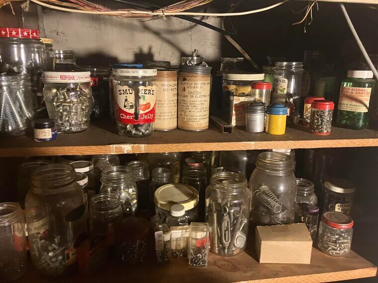 Coffee Cans Full of Screws and Nails
