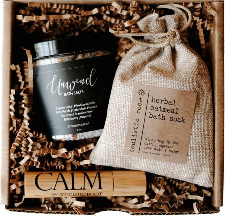 Relaxing Bath Set - Luxury Spa Gifts for Self Care
