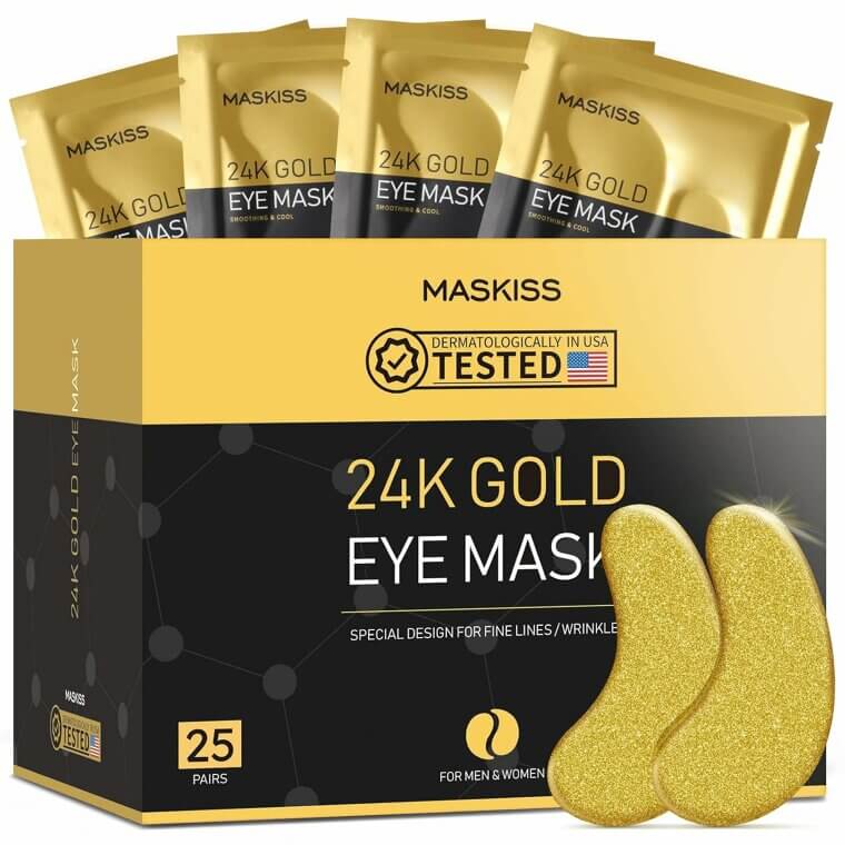 24k Gold Eye Patches for Bright, Youthful Eyes