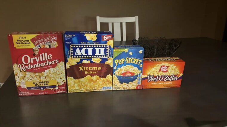 Microwave Buttered Popcorn