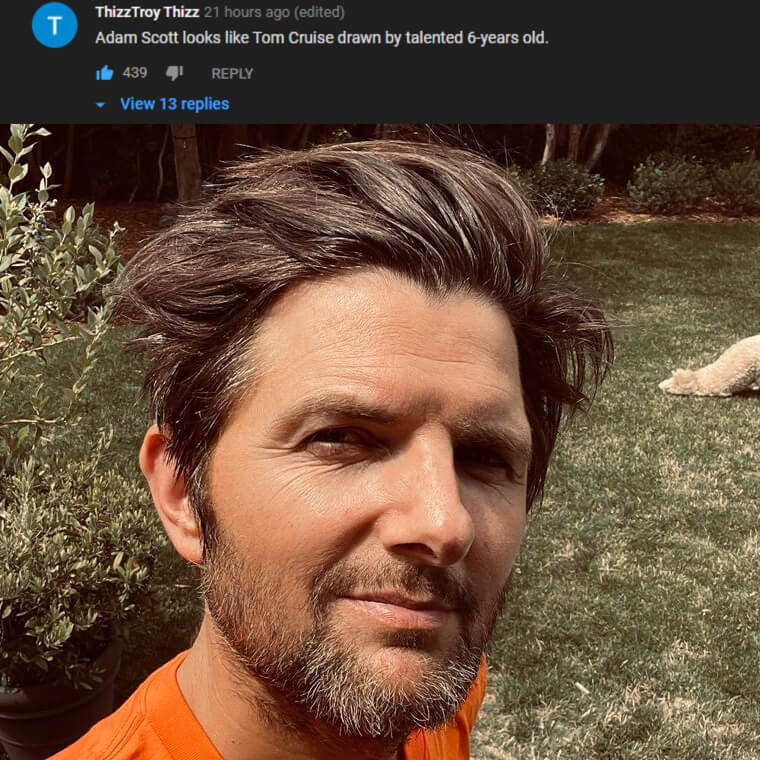 Adam Scott Was Drawn by a Very Talented 6-Year-Old