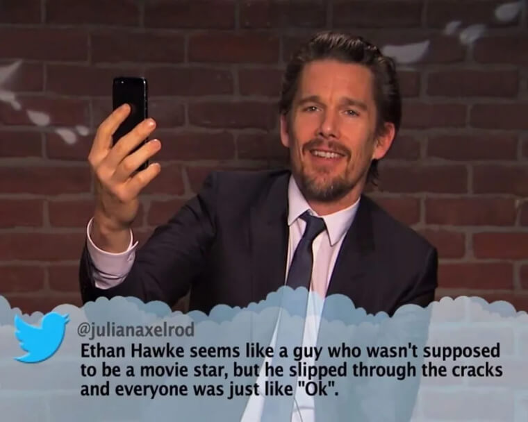 Ethan Hawke Takes It With a Smile