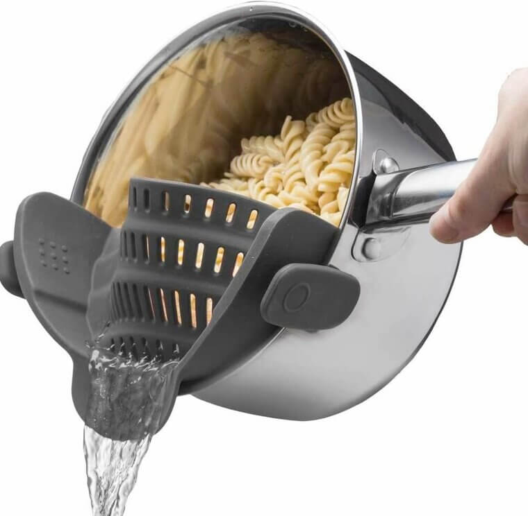 Snap N' Strain Colander - Space-Saving Kitchen Wonder - 29% Off!