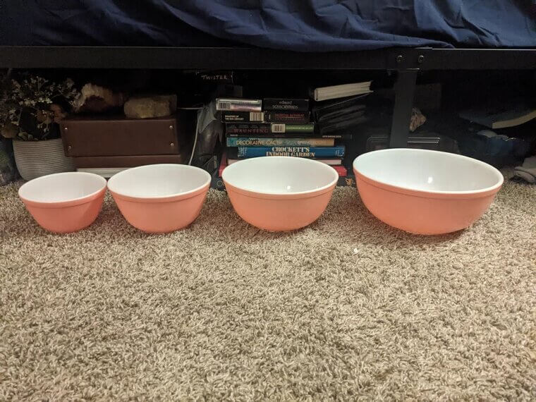 The "Pink Flamingo" Pyrex That Glows Under the Lights