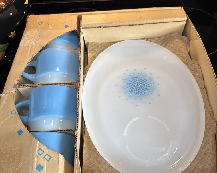 The "Blue Mosaic" Snack Set for Elegant Entertaining