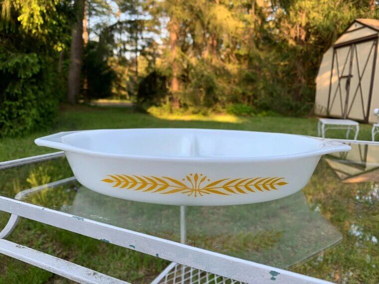 The "Royal Wheat" Gold-Leaf Lidded Divided Dish