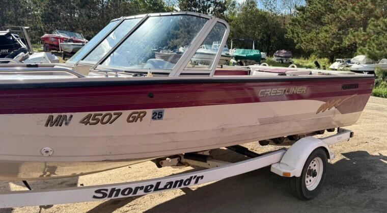 1996 Crestliner Sportfish 1750 Volvo Penta 3.0 Shoreland’r - $6,000