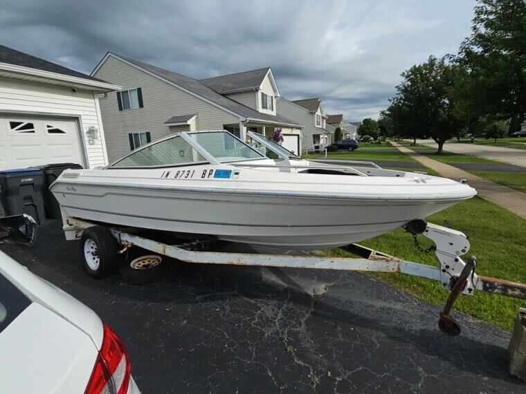 1993 Sea Ray 17' Boat W/ Trailer - Bidding