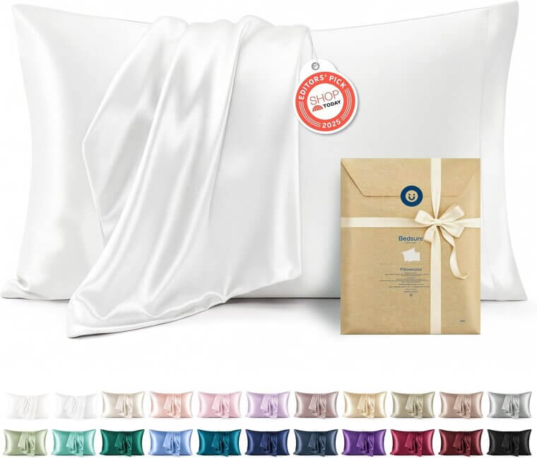 Bedsure Satin Pillowcases - Silky Comfort for Hair & Skin - Now 29% Off!