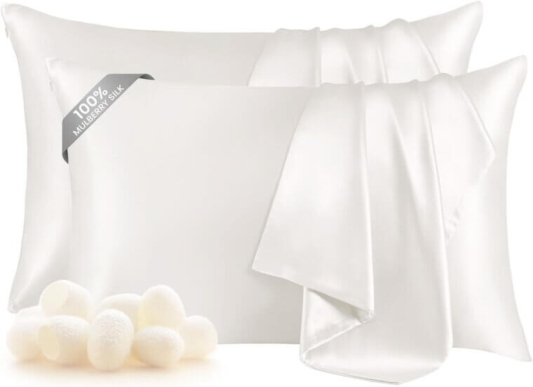 Silk Pillowcase Set for Hair & Skin Care 