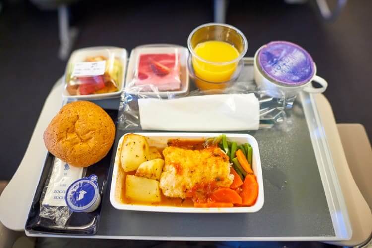 Comida de avião não saudável?