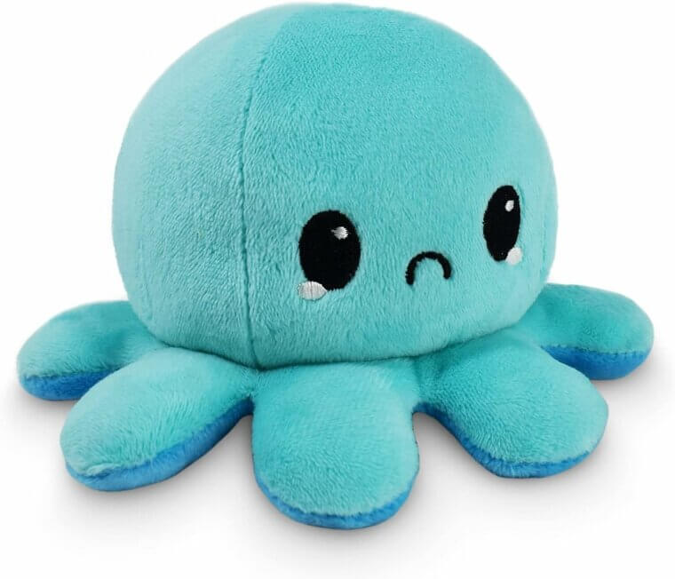 Reversible Octopus Plushie - Show Your Mood with a Fun Flip! - Now 20% Off!