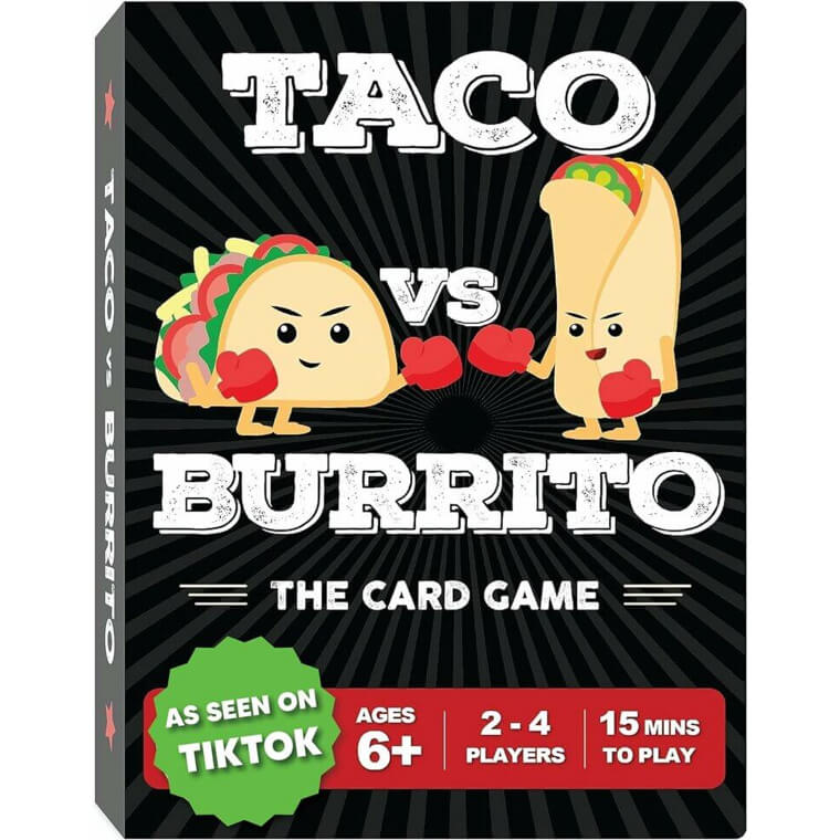 Taco vs Burrito Game - Fun and Strategic Card Game for All Ages 