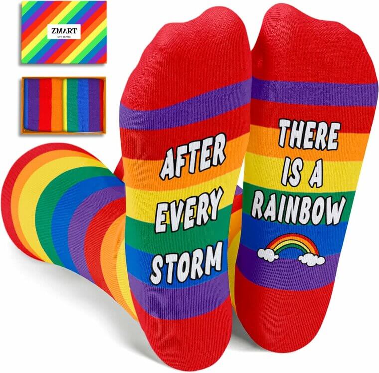 Rainbow Pride Socks - Celebrate Love and Diversity 