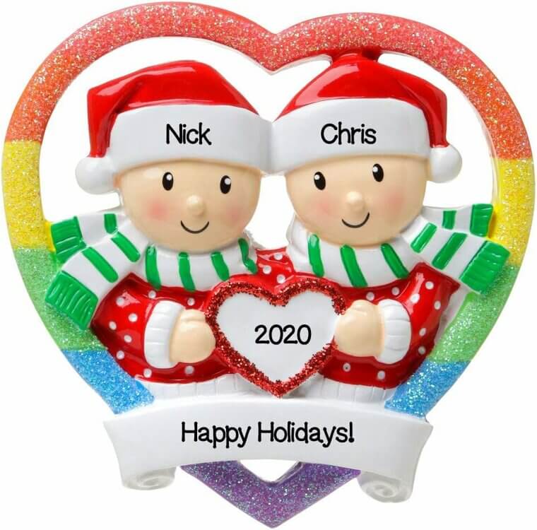 Gay Pride Christmas Ornament - Celebrate Love with Pride 