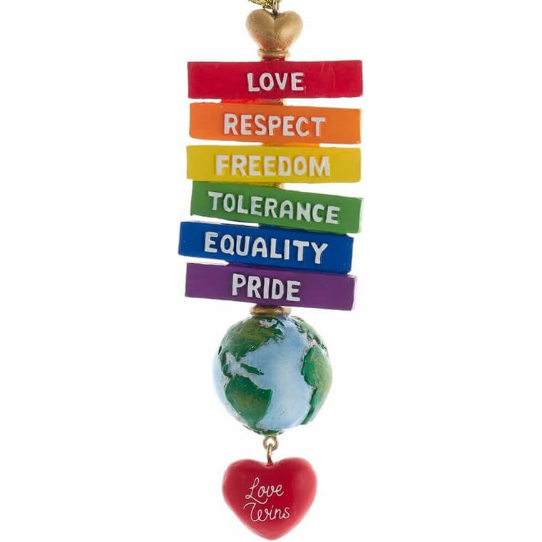 Pride Sign Ornament - Celebrate Love & Inclusivity 
