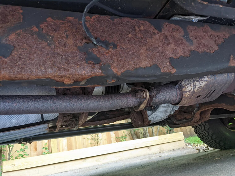 Visible Rust and Frame Damage