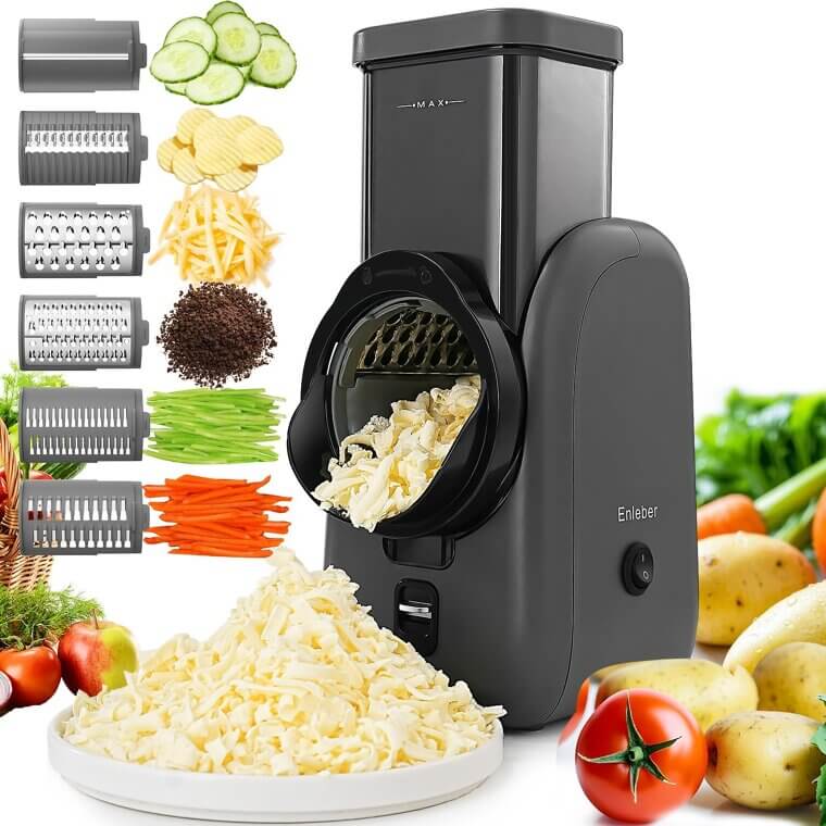 Electric Cheese Grater - Effortless Kitchen Prep 