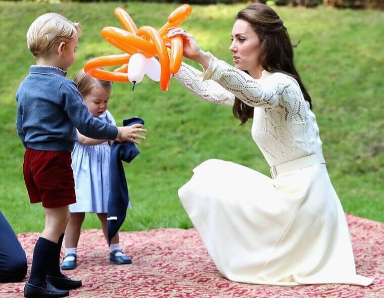 Kate Breaks Royal Stereotypes by Playing With Her Kids at Eye-Level