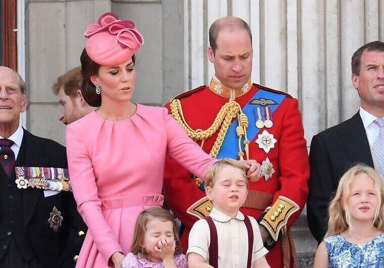 Even During an Important Ceremony Kate Is on Mom Duty