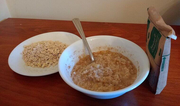 Eating Instant Oatmeal With Added Sugars