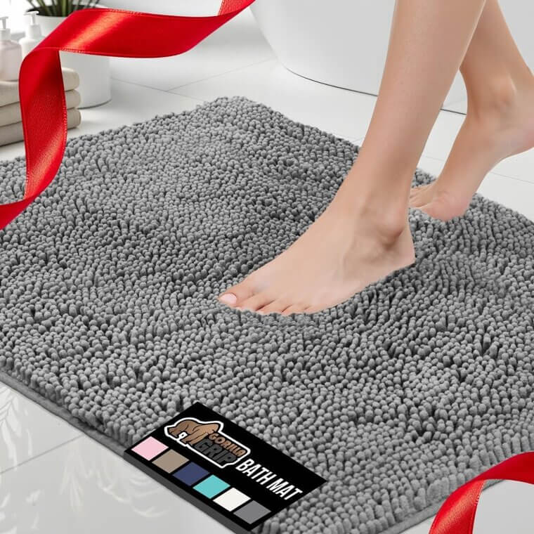 GORILLA GRIP Bath Rug - Soft, Absorbent, Quick Dry Comfort - Now 25% Off!