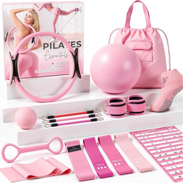 Pilates Kit for Home Workouts - Complete Set for Women - Enjoy 24% Off!