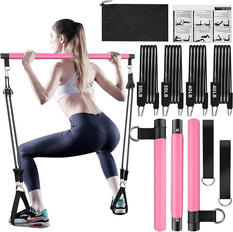 Pilates Bar Kit - Transform Your Home Workouts Effortlessly - Now 25% Off!