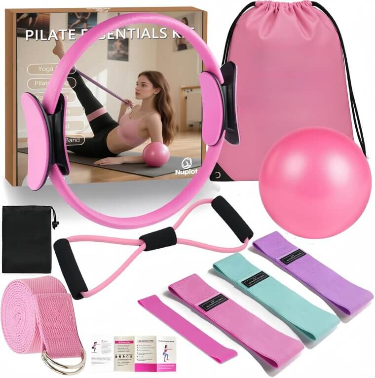 Nuplot Pilates Kit: Complete Home Workout Set for Women - Enjoy 41% Off!