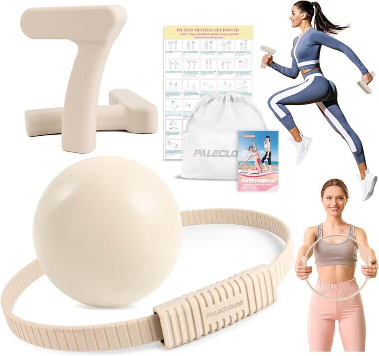 Paleclouds Pilates Kit - Essential Home Workout Set for Women - 29% Off!
