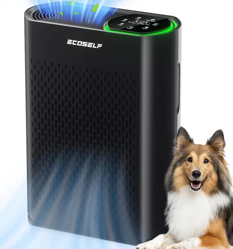 ECOSELF Air Purifier - Perfect for Large Rooms, Sleep Soundly! - Don’t Miss the 68% Discount!