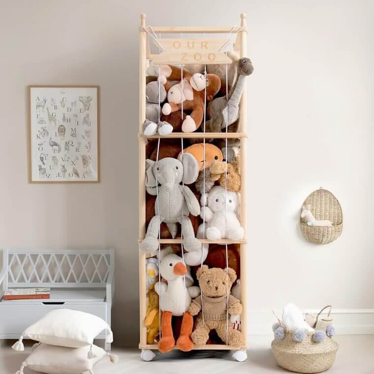Mloong Toy Organizer - Space-Saving Stuffed Animal Storage - Don’t Miss the 20% Discount!