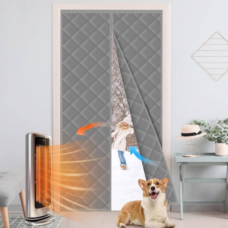 Thermal Door Curtain - Cozy Winter Insulation for Your Home - Enjoy 11% Off!