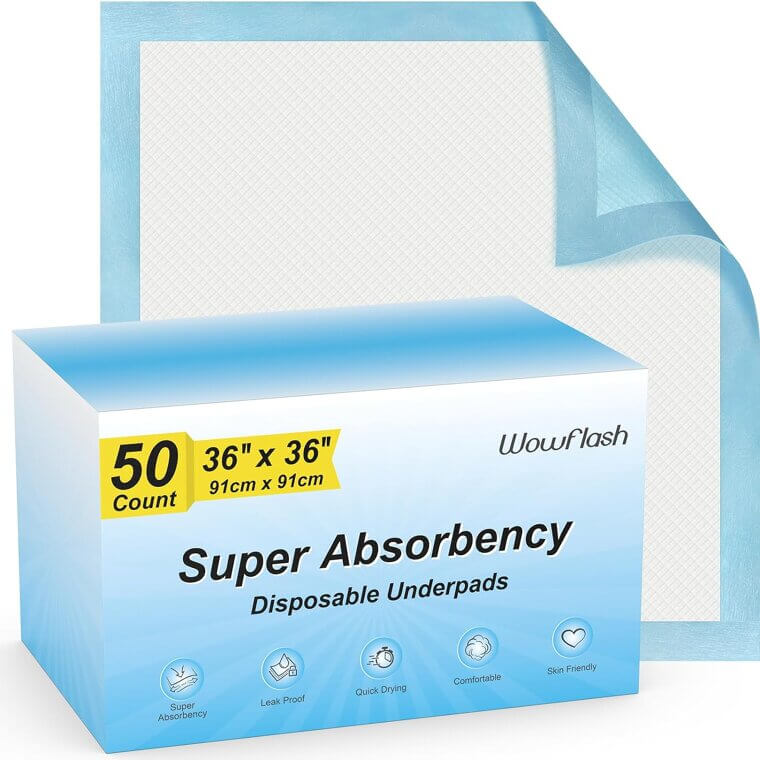 Super Absorbency Underpads - Perfect for Baby, Pets & Adults! - Enjoy 20% Off!