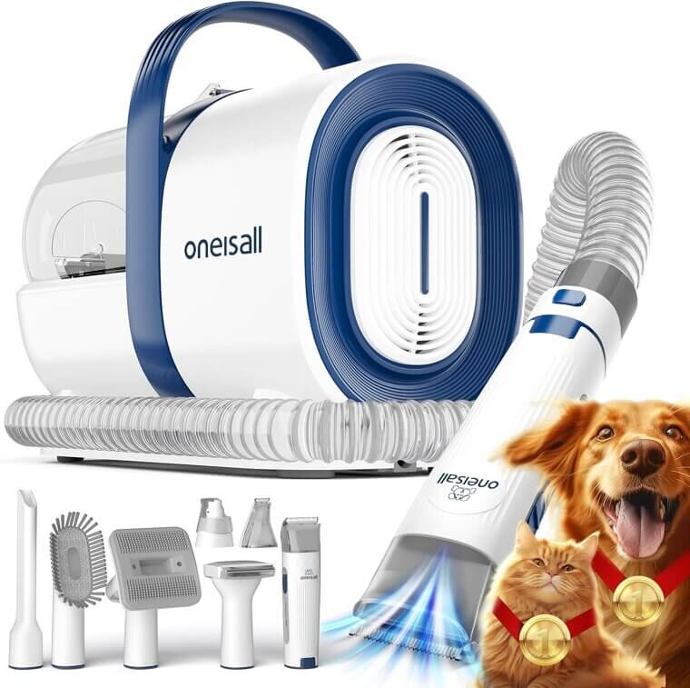 Oneisall Pet Grooming Vacuum - Ultimate Tool for Pet Hair Control - Enjoy 29% Off!