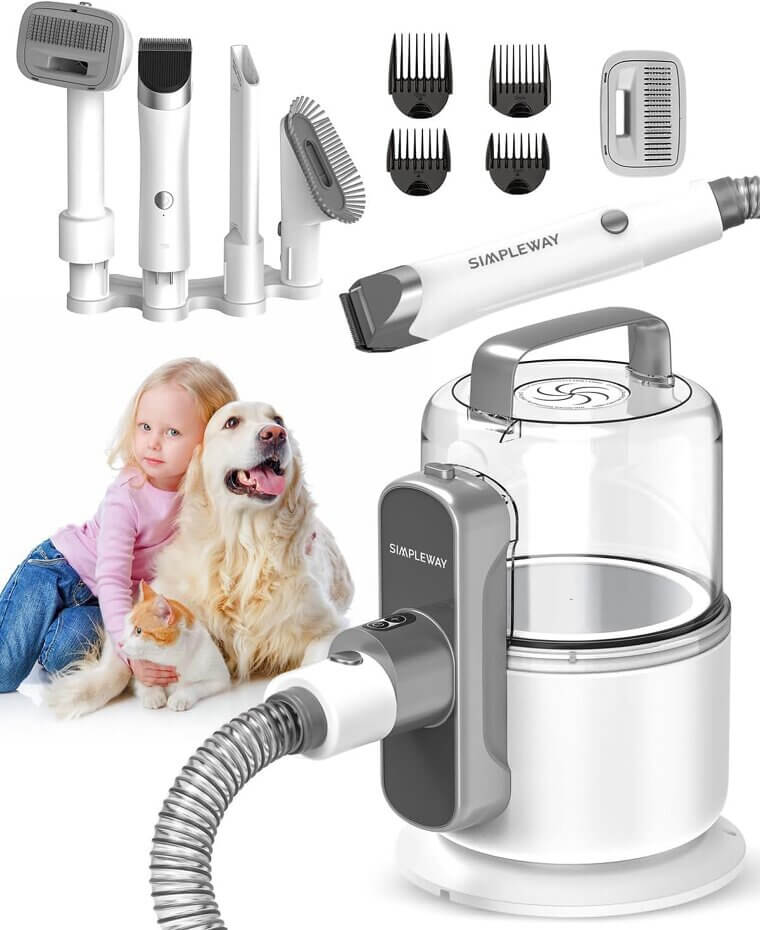 Dog Vacuum Grooming Kit - Effortless Pet Hair Management - Now 10% Off!