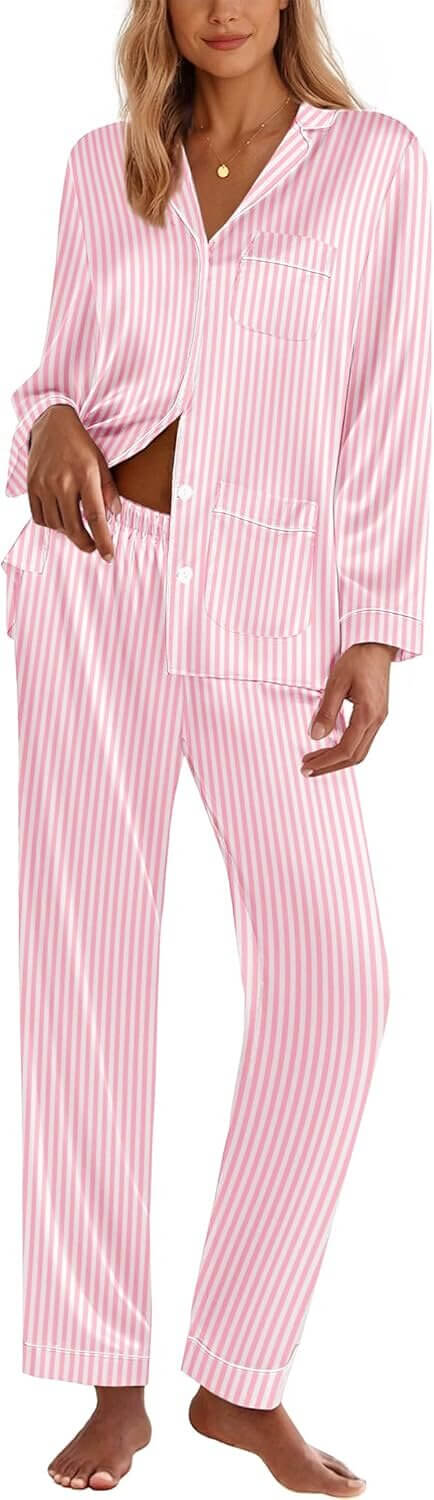 Ekouaer Silk Pajamas - Chic Satin Comfort for Every Occasion - Now 53% Off!