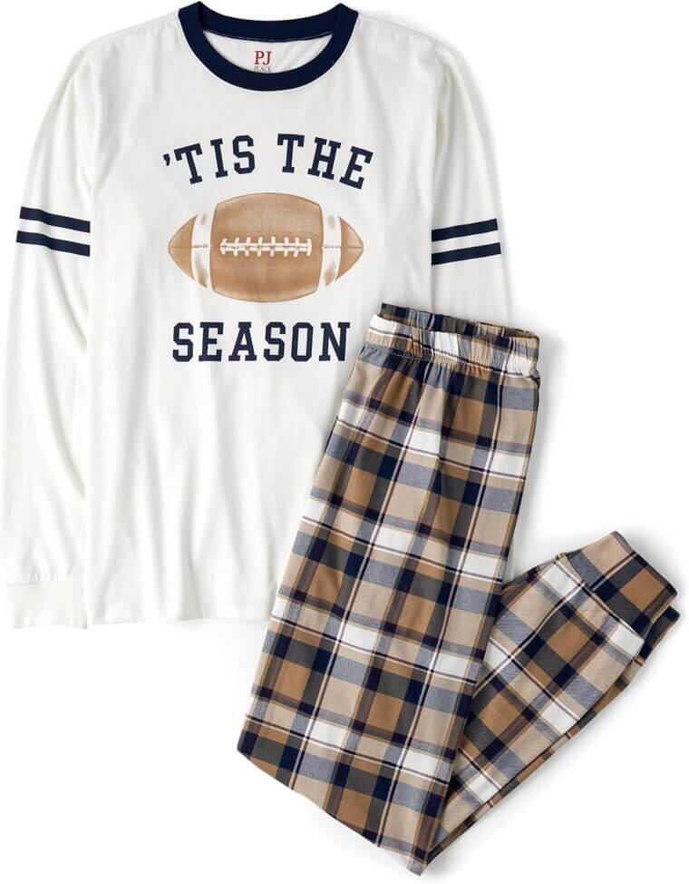 Football Family Pajamas - Cozy Cotton for Everyone - Now 20% Off!