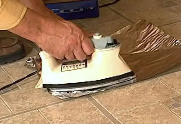 Fix Your Tiles Using An Iron